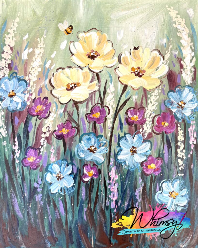 Beauty And The Bee Whimsy Paint & Sip